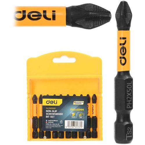 Набор бит Deli DL251050K, Е 1/4, 10шт