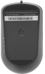 Мышь проводная Lenovo 540, USB-C, темно-серый