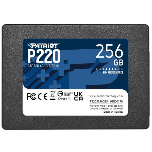 256ГБ SSD накопитель Patriot P220 P220S256G25 2.5″, SATA III, SATA