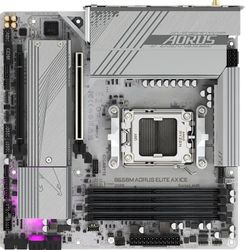 Изображение товара Материнская плата Gigabyte B650M AORUS ELITE AX ICE, Socket AM5, AMD B650, mATX, Ret Изображение товара Материнская плата Gigabyte B650M AORUS ELITE AX ICE, Socket AM5, AMD B650, mATX, Ret
