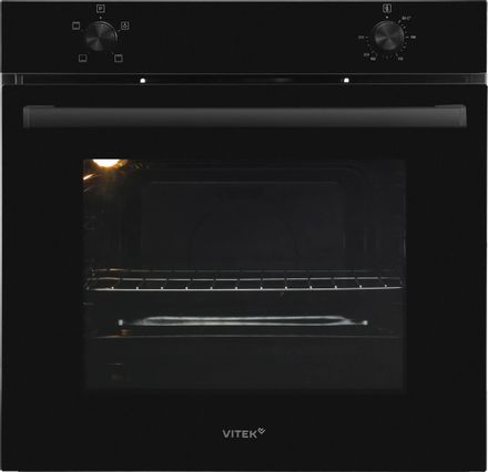 Духовой шкаф электрический Vitek VEO 6230 BG, 71л, дверца с 2 стеклами, стекло черное