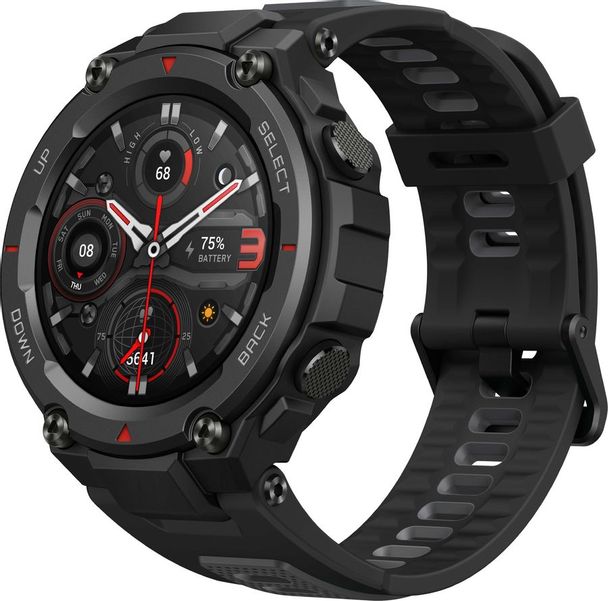 Смарт-часы AMAZFIT T-Rex Pro,  1.3",  черный/черный