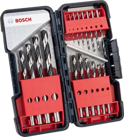 Набор сверл Bosch HSS PointTeQ,  по металлу,  цилиндрический,  18шт [2608577350]
