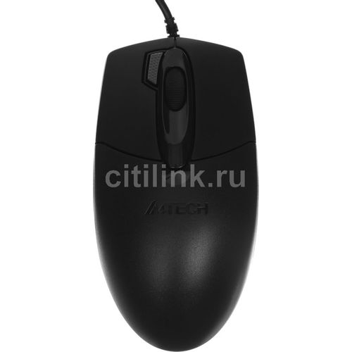 Мышь проводная A4TECH OP-730D, оптическая, USB, 1200dpi, черный