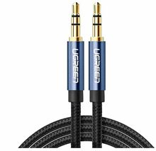 Изображение товара Кабель аудио UGREEN AV112,  Jack 3.5 (m) -  Jack 3.5 (m),  1м, GOLD,  синий [10685]