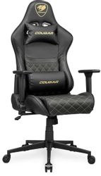 Изображение товара Кресло игровое COUGAR Armor One V2 Gold, экокожа, до 120кг, топ-ган, регулируемые 4D подлокотники, черный Изображение товара Кресло игровое COUGAR Armor One V2 Gold, экокожа, до 120кг, топ-ган, регулируемые 4D подлокотники, черный
