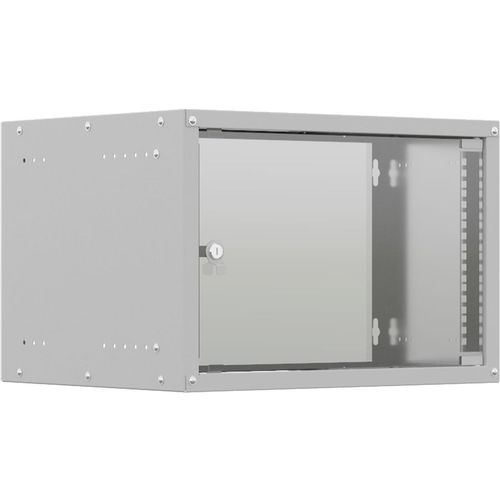 Шкаф коммутационный NTSS NTSS-WL6U5535GS настенный, стеклянная передняя дверь, 6U, 550x370x350 мм