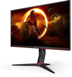 27" Монитор AOC Gaming 27G2U/BK,  1920x1080,  IPS,  144Гц,  2хHDMI,  1хDP,  черный/красный(восстановленный)