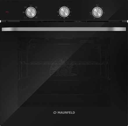 Духовой шкаф электрический MAUNFELD FEOF7871B, 78л, дверца с 3 стеклами, черный