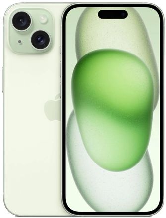 Смартфон Apple iPhone 15 128Gb, 6.1", OLED, 60Гц, 2 nano SIM, зеленый