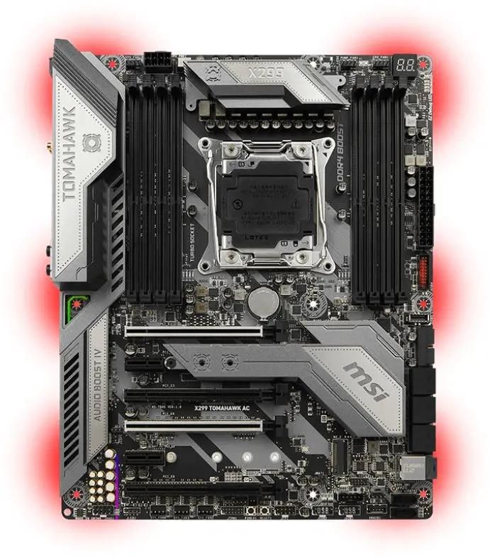X299 tomahawk top