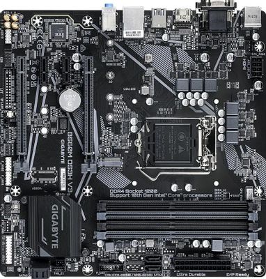 Материнская плата Gigabyte B560M DS3H V3, LGA 1200, Intel H470, mATX ...