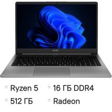 Изображение товара Ноутбук TECNO MegaBook K15SDA 15.6 IPS Ryzen 5 16ГБ SSD Windows 11