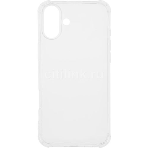 Чехол (клип-кейс) BORASCO Bumper Case, для Apple iPhone 16 Plus, противоударный, прозрачный [73520]