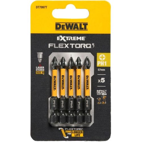 Набор бит DeWALT DT7997T-QZ, универсальное, 5шт — цена и наличие Набор бит DeWALT DT7997T-QZ, универсальное, 5шт