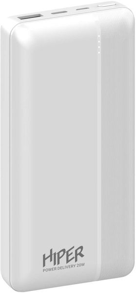 Внешний аккумулятор (Power Bank) HIPER MX Pro 20000,  20000мAч,  белый [mx pro 20000 white]