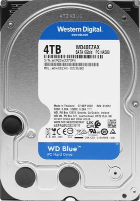 Жесткий диск WD Blue WD40EZAX, 4ТБ, HDD, SATA III, 3.5" – купить в ...