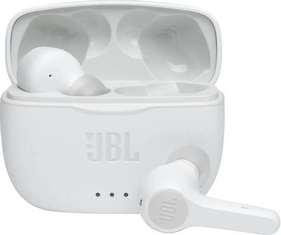 Наушники JBL Tune 215TWS, Bluetooth, вкладыши, белый [jblt215twswht]