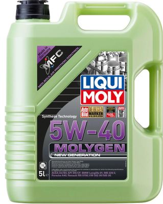 Моторное масло LIQUI MOLY Molygen New Generation, 5W-40, 5л, синтетическое [9055]