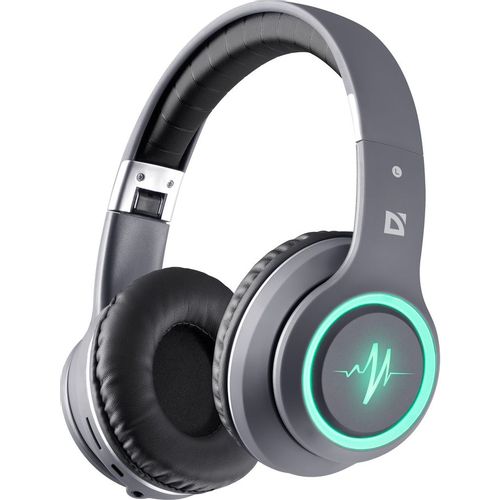 Гарнитура Defender FreeMotion B571, для компьютера/мобильных устройств, накладные, Bluetooth, серый [63571]