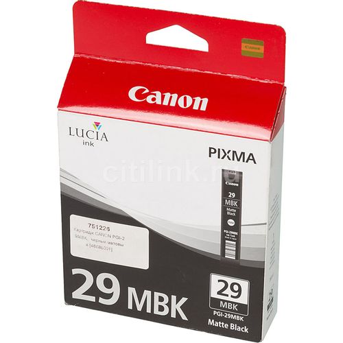 Картридж Canon PGI-29MBK, черный матовый / 4868B001