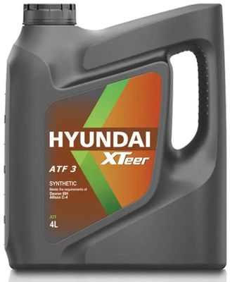 Отзывы на Масло трансмиссионное синтетическое HYUNDAI XTEER ATF 3, 4л ...