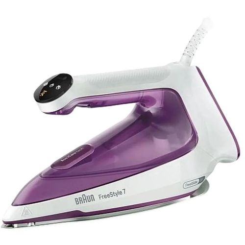 Утюг Braun FreeStyle 7 FI7215VI, с паровым ударом, 2400Вт, с автоотключением, фиолетовый и белый