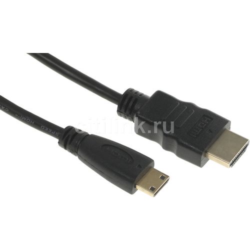 Кабель аудио-видео Buro mini-HDMI (m) - HDMI (m), ver 1.4, 3м, черный [bhp-minhdmi-3]