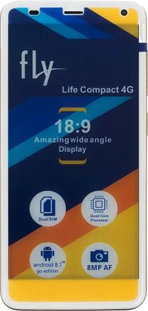 Смартфон Fly Life Compact 4G золотистый