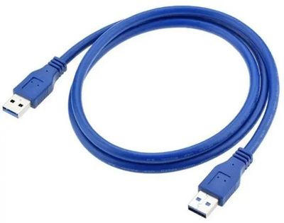 Кабель PREMIER 5-900,  USB 3.0 A(m) (прямой) -  USB 3.0 A(m) (прямой),  круглое,  1м,  пакет,  синий