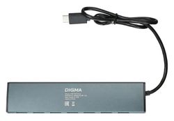 Хаб (разветвитель) Digma HUB-7U3.0-UC-G, серый