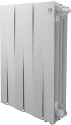 Радиатор биметаллический ROYAL THERMO Pianoforte 500 VR80, 6 секций, нижнее правое подключение, белый