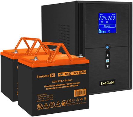 ИБП EXEGATE SineTower SZ-2000.LCD.AVR.3SH.1C13.USB,  2000ВA [ex296848rus]
