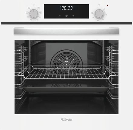 Духовой шкаф электрический Ardo BO28EW2, 79л, дверца с 3 стеклами, белый