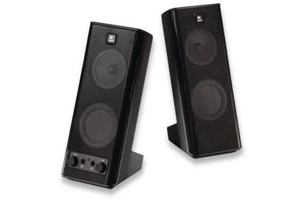 Колонки Logitech X-140,  2.0,  черный [970264-0914]