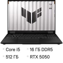 Изображение товара Ноутбук игровой ASUS TUF Gaming F16 FX608JH-RV065 16 IPS GTX5750HX 512ГБ