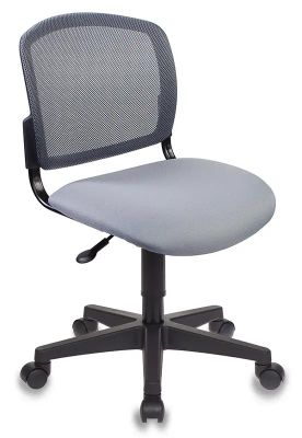 Кресло Бюрократ CH-296NX, на колесиках, сетка/ткань, серый [ch-296/dg/15-48]