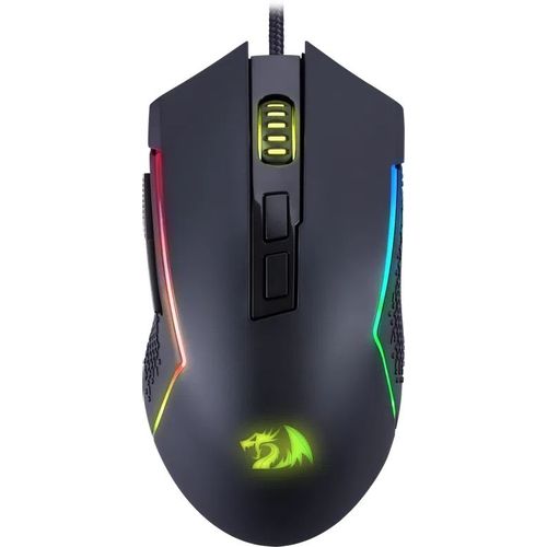 Мышь проводная Redragon Trident Lite, игровая, оптическая, USB, 8000dpi, черный [72018]