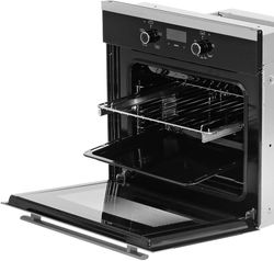 Духовой шкаф газовый GEFEST ДГЭ 621-03 Н5, 52л, нержавеющая сталь/черный