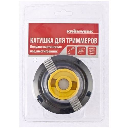 Катушка полуавтомат для триммеров KRONWERK 96356, 2мм