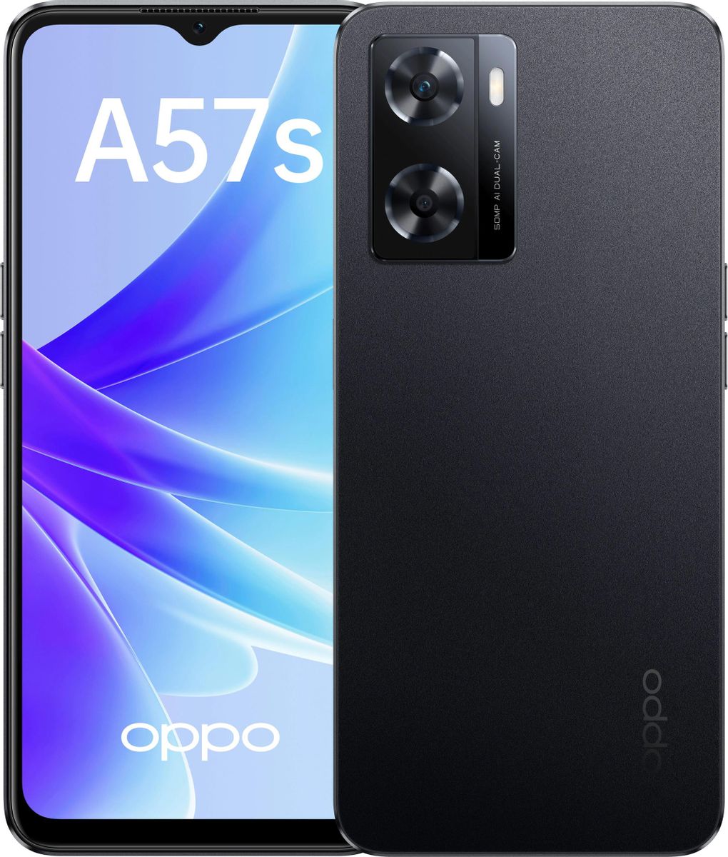 Характеристики Смартфон OPPO A57s 4/128Gb, CPH2385, черный (1872770)  смотреть в СИТИЛИНК