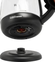 Чайник электрический RED SOLUTION RK-G210S, черный и прозрачный