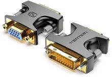Изображение товара Переходник видео VENTION ECFB0,  DVI-I (m) -  VGA (f),  GOLD,  черный