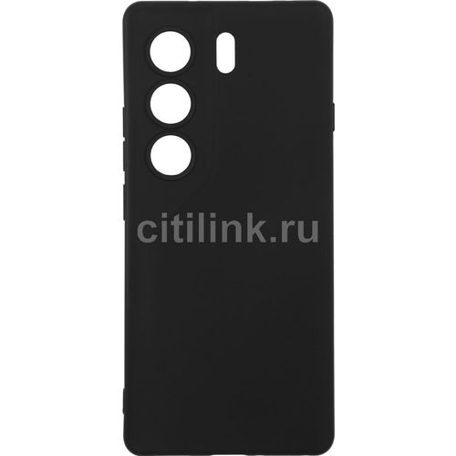 Чехол (клип-кейс) BORASCO Silicone Case, для Tecno Camon 40 Pro 4G, черный [75237]