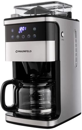 Кофеварка MAUNFELD MF-723S, капельная, нержавеющая сталь