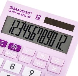 Калькулятор BRAUBERG Ultra,  12-Pr, сиреневый