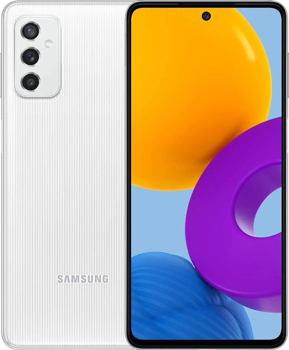 Смартфон Samsung Galaxy M52 5G 128Gb, SM-M526B, белый – купить в Ситилинк |  1857408