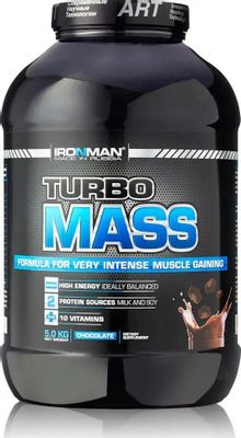 Характеристики Гейнер IRONMAN Turbo Mass, порошок , 5кг, шоколад ...