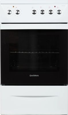 Электрическая плита Darina 1D5 EC 241 614 W,  стеклокерамика,  инфракрасная,  без крышки,  белый/черный
