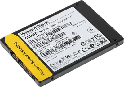 SSD накопитель WD Blue SA510 WDS500G3B0A 500ГБ, 2.5", SATA III, SATA ...